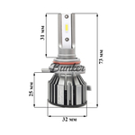 Светодиодные автомобильные LED лампы TaKiMi Orion HIR2 (9012) 5500K 12V