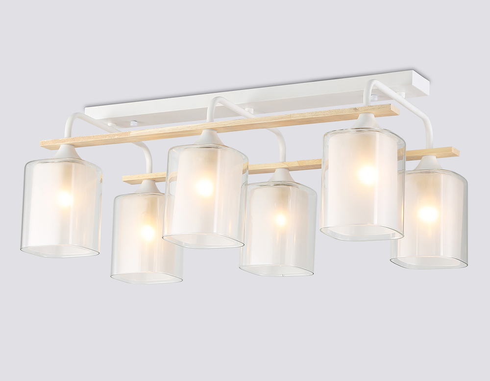 TR3033247/6 WH/WD белый/дерево E27/6 max 60W 580*340*245