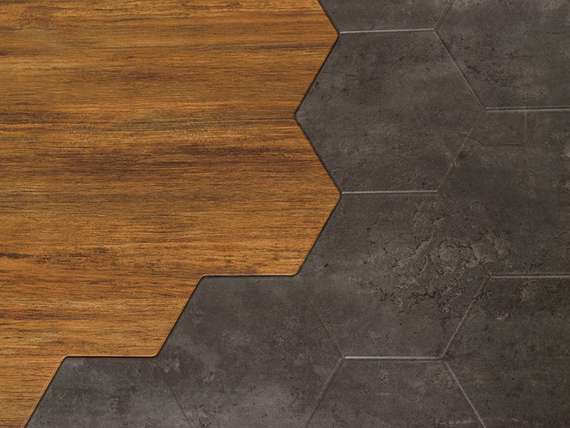 Стол журнальный Китч дуб американский/серый бетон