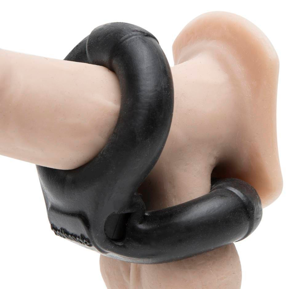 Чёрное эрекционное виброкольцо Eight (Цвет: черный)