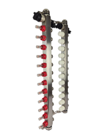 Коллекторная группа с расходомерами САРМАТ 1"x3/4" 12 вых. нерж с в /о SS2200 (CN)