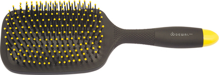 Щетка массажная DEWAL BANANA black прямоугольная 13-рядов пластиковый штифт