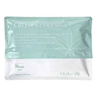 Make.iN  Увлажняющая маска на основе конопли- CBD MOIST FACE MASK, 30 шт. 350 мл