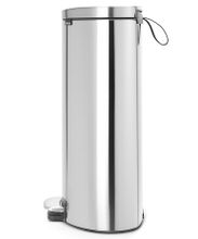 Brabantia FlatBack+ Ведро для мусора с педалью, с защитой от отпечатков пальцев, 30л