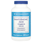 The Vitamin Shoppe, Пантотеновая кислота, витамин B5`` 300 капсул
