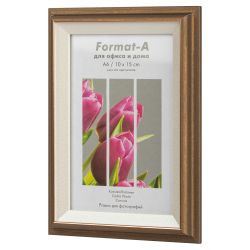 Фоторамка FA Фиеста 10х15 пластиковая со стеклом тёмная бронза | FA фототовары