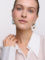 Серьги "Tiger circle" Gold