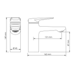 Смеситель для умывальника Aisch 5503 Wasserkraft