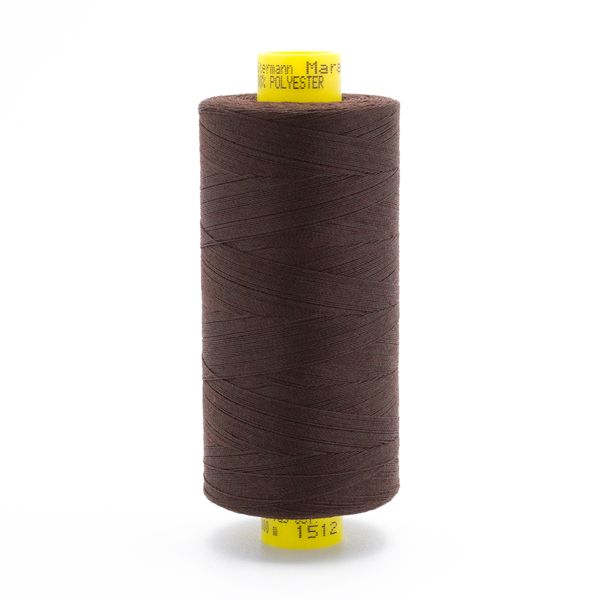 Нитка Gutermann Mara 120 (1000 метров), 1 кат., универсальная | 1512 темный шоколад