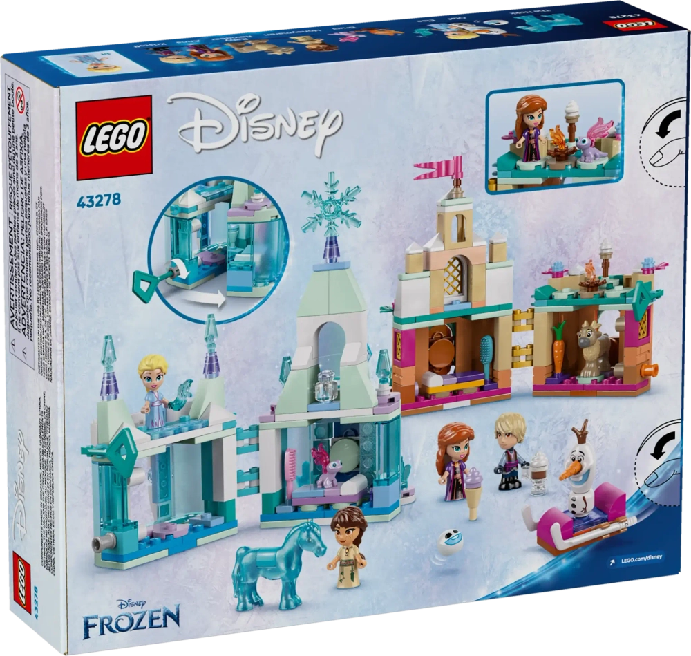 Конструктор LEGO Disney 43278 Мини-замок Эренделл и ледовый дворец Эльзы