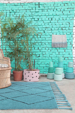 Ковер Lorena Canals Bereber Берберский бирюзовый 140х200 см