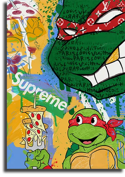 Постер "Черепашки Supreme"