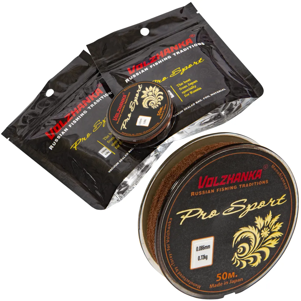 Леска Волжанка моно "Pro Sport" 50м/0.096мм 0.86кг цв. прозрачный