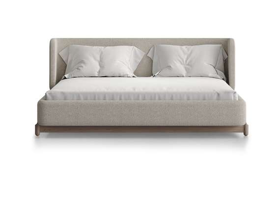 Кровать Basic спальное место 160*200 см (молочный, букле)