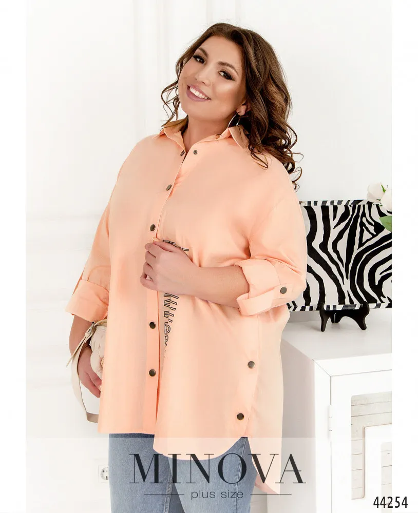 Рубашка 1079Б-пудровый Minova