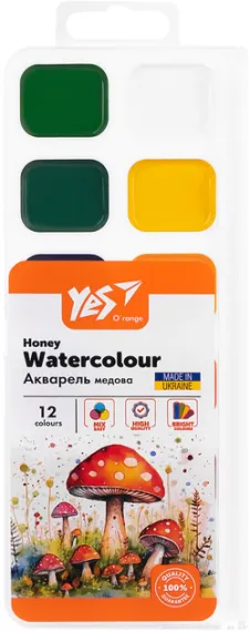 Boya \ Краска akvarel 12 rəng 110299 Orange Line YES