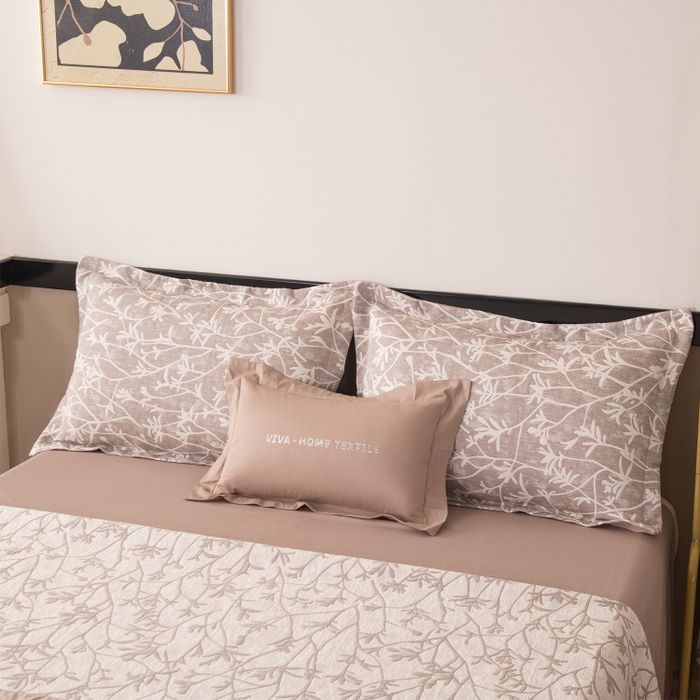 Комплект постельного белья с покрывалом Сатин Вуаль Авроры «Тонкая флора»