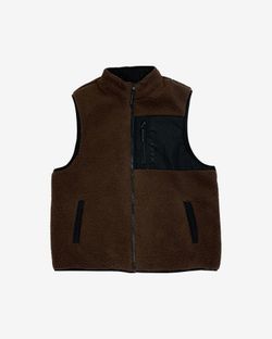 Жилет Reversible fleece коричневый