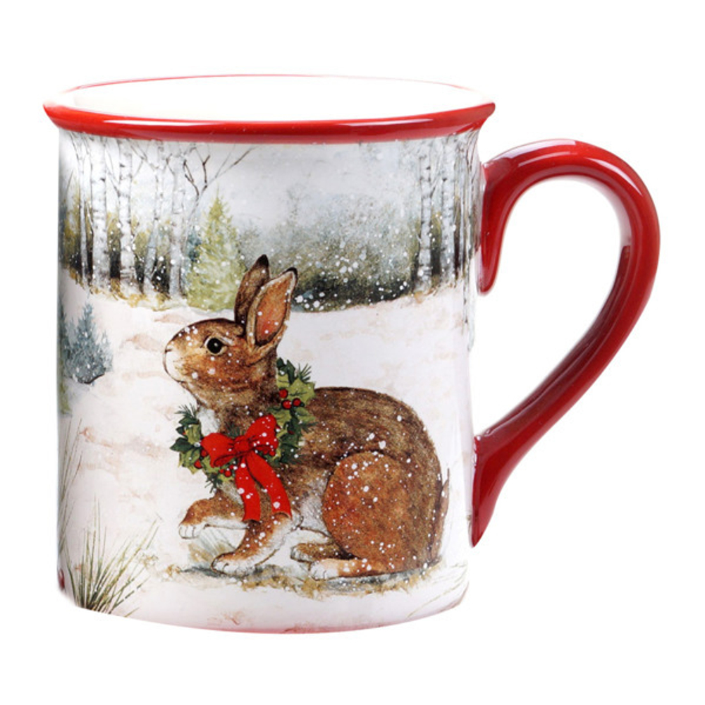 Кружка 470мл Certified Int. Зимний лес Заяц