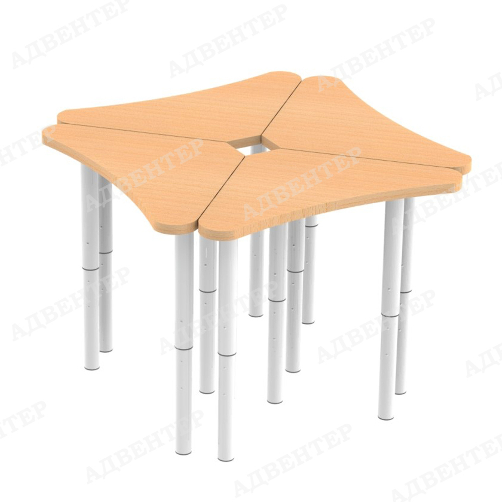 Стол РОМАШКА 2 на телескопических опорах