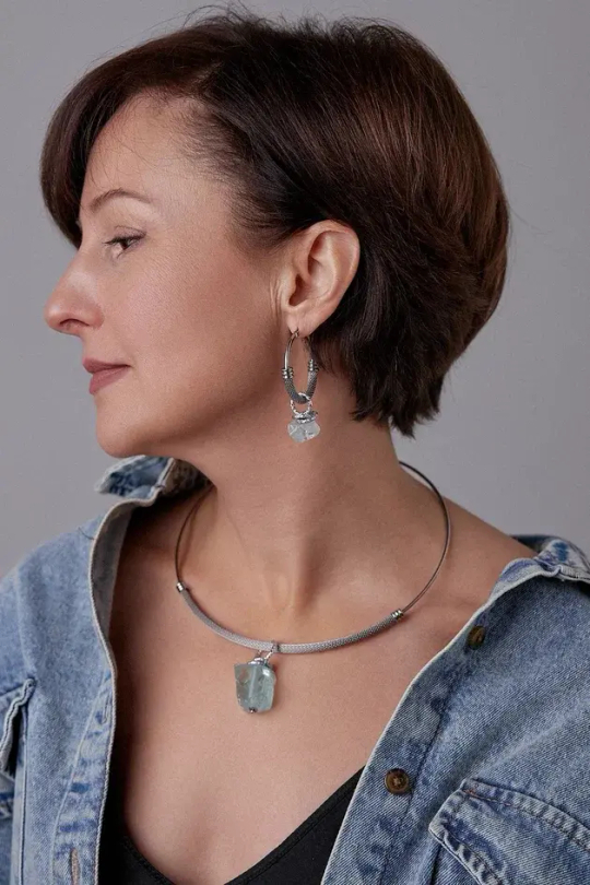 HMG 1324 S steel  Серьги hoop арт.1090