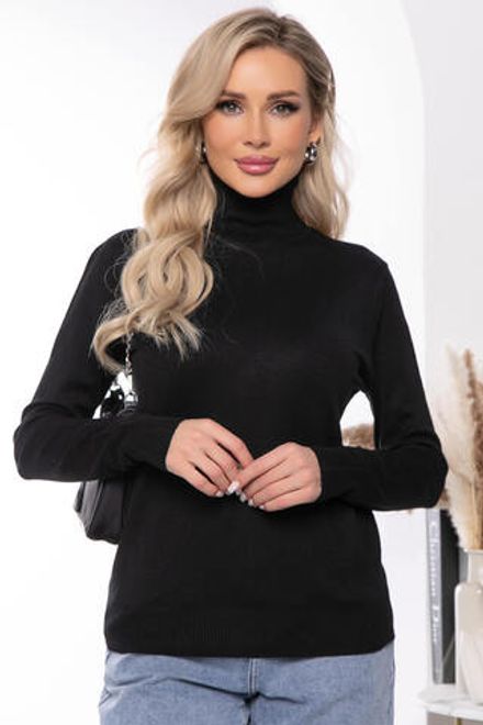 Водолазка "Зимняя история" (блэк) Б7847 LT Collection