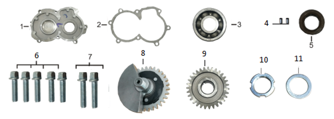 Запчасти двигателя к квадроциклу Motax Grizlik T200 | Grizlik T200 LUX. Рис. E15