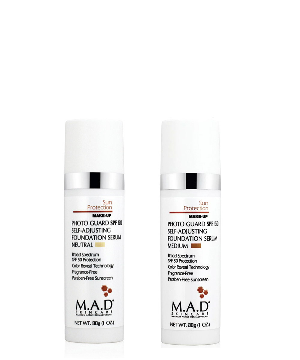 M.A.D. Skincare Подстраивающаяся сыворотка-основа под макияж с защитой SPF50 | Photo Guard Spf 50 Self-Adjusting Foundation Serum Medium