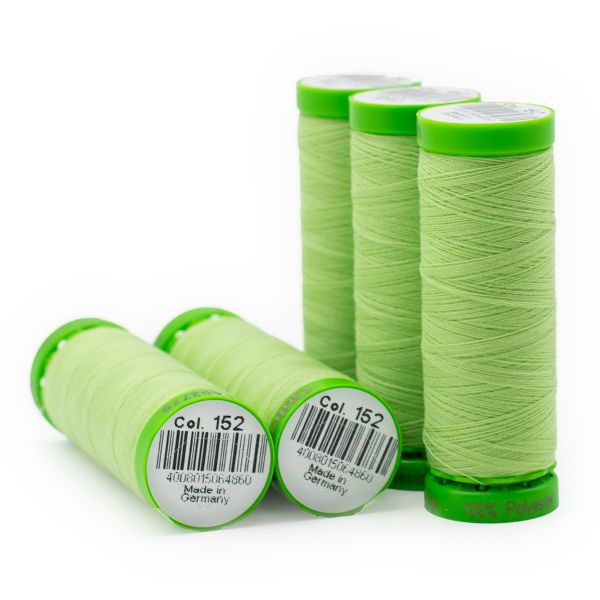 Нитки для тонких тканей Gutermann Extra Fine 150 (200 метров), 5 кат. | 152 бл.салатовый