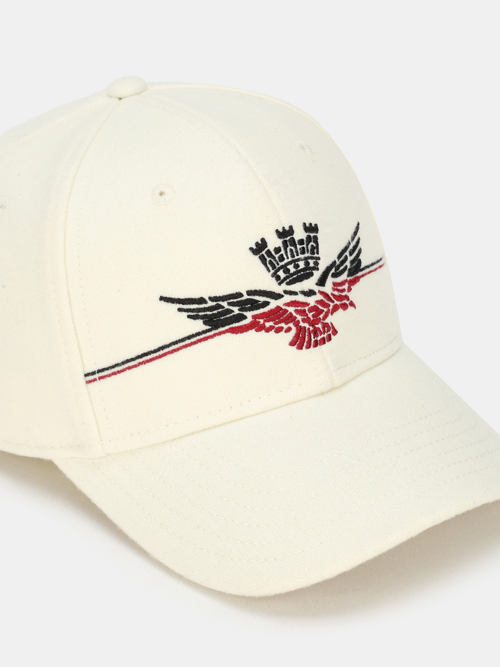 Кепка AERONAUTICA 1145 белый лого малиновым