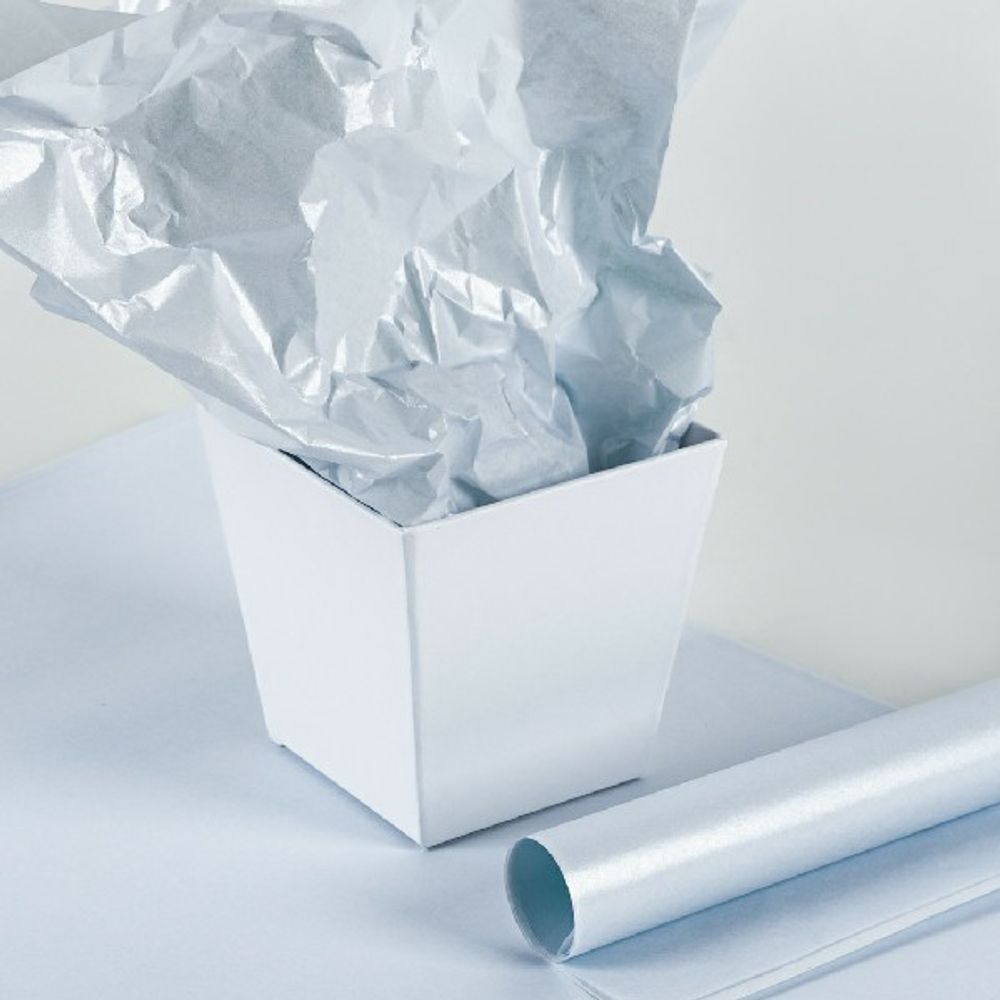 Бумага тишью Влагостойкая "Перламутр" 48*68см Сиреневая (20л)