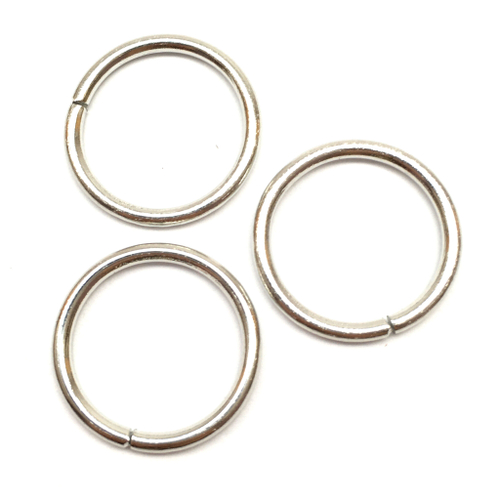 Колечки соединительные однорядные 20 мм, под платину