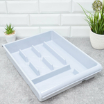 Лоток для столовых приборов 405*305*70мм, цвет дымчатый, №6