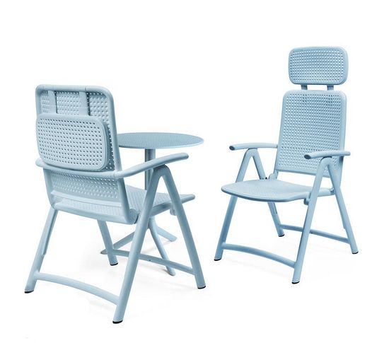 Стол пластиковый обеденный Step + Step Mini голубой Nardi Италия