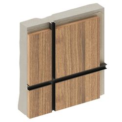 Теневой профиль разделительный анодированный черный, 3000x10x10 мм