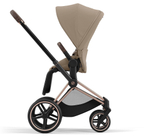 Коляска 3 в 1 Cybex Priam IV Rosegold complete и автокресло Cloud T i-Size Sepia Black Plus Cozy Beige