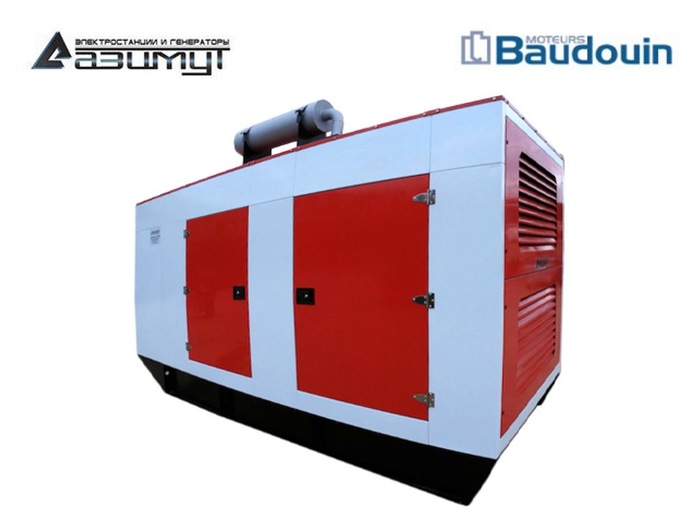 Дизельный генератор Азимут АД-640С-Т400-1РKМ9 Baudouin в кожухе