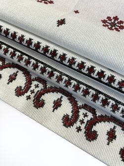 Штора из рогожки Сказка"Русские узоры" 145х180 см 1 шт