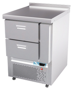 Стол холодильный Abat СХС-70Н (2 ящика 1/2, с бортом)
