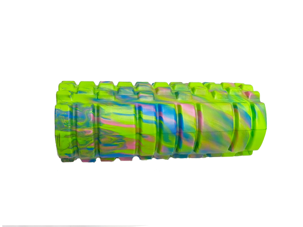 Ролик массажный для йоги Coneli Yoga Mesh 33x14 см зелёный