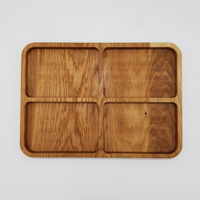 Менажница "Классик" прямоугольная; 4 секций; H=25,L=350,B=250мм