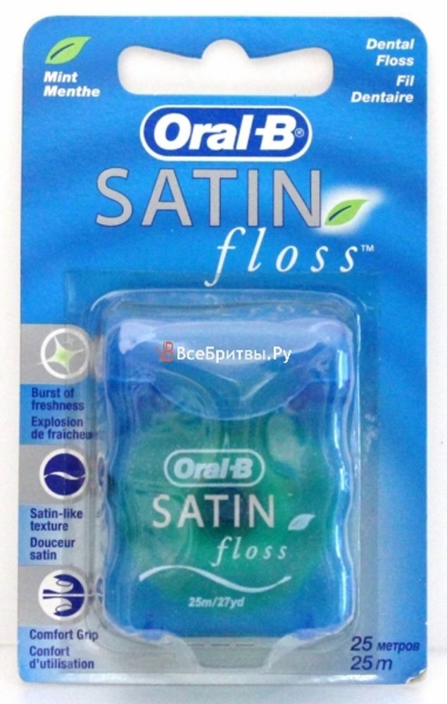 Oral-B зубная нить Satin Floss 25м