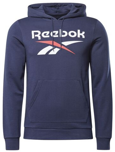 Мужская теннисная кофта Reebok Identity Big Logo Hoodie - vector navy