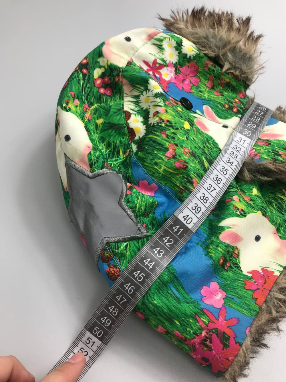 Шапка -ушанка забавная на 6/8 лет