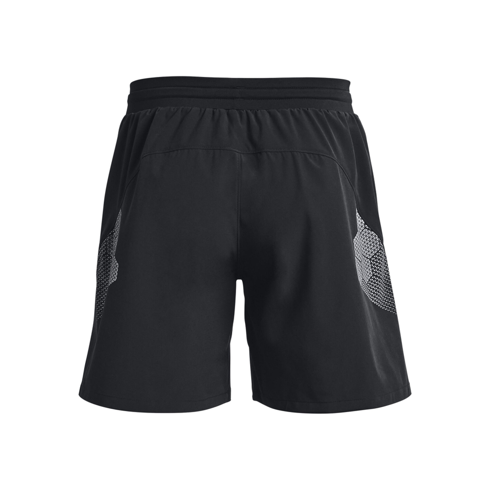 Мужские теннисные шорты Under Armour Armourprint Woven Shorts Men - Black, Silver