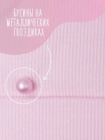 Шапка для девочки осенняя с бусинами