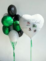 Воздушные шары на 1 сентября «Back to school» с сердцем №1/81