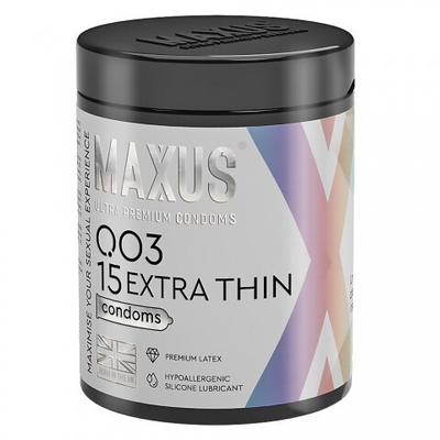 Презервативы экстремально тонкие Maxus Extra Thin 003, 15 шт.