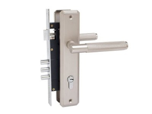 Замок врезной с ручками ЗВ4-3.02.02 ФЕРОНА матовый никель (12шт/уп)