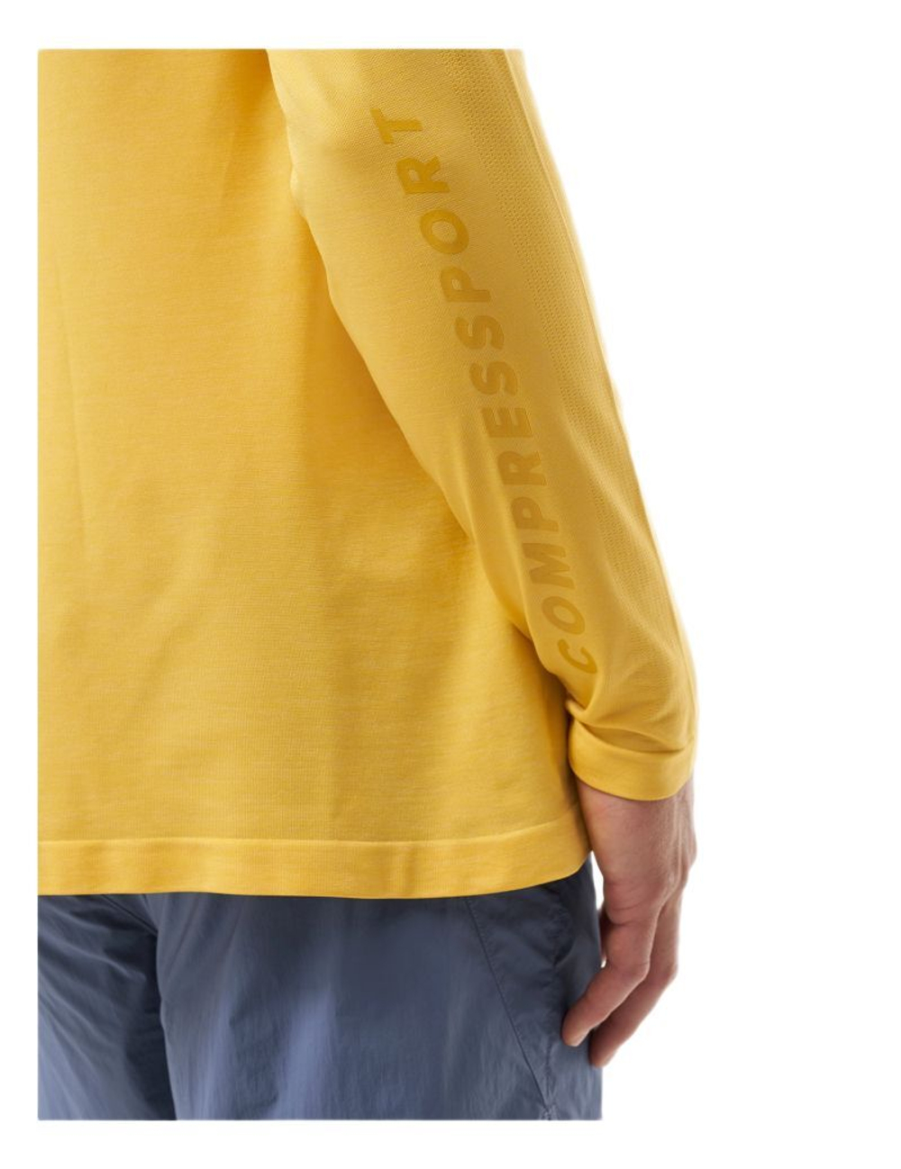 Теннисная футболка Compressport Performance Long Sleeve - ceylon yellow